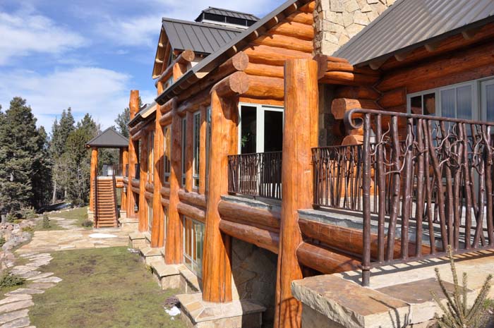 Ironwork For A Log Cabin In Angel Fire Nm