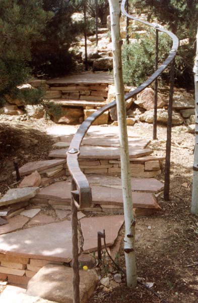 Rock Path Railing 2